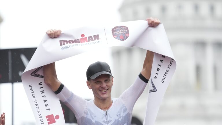 Brent McMahon wins Wisconsin 2022 photo credit Patrick McDermott Getty Images IRONMAN