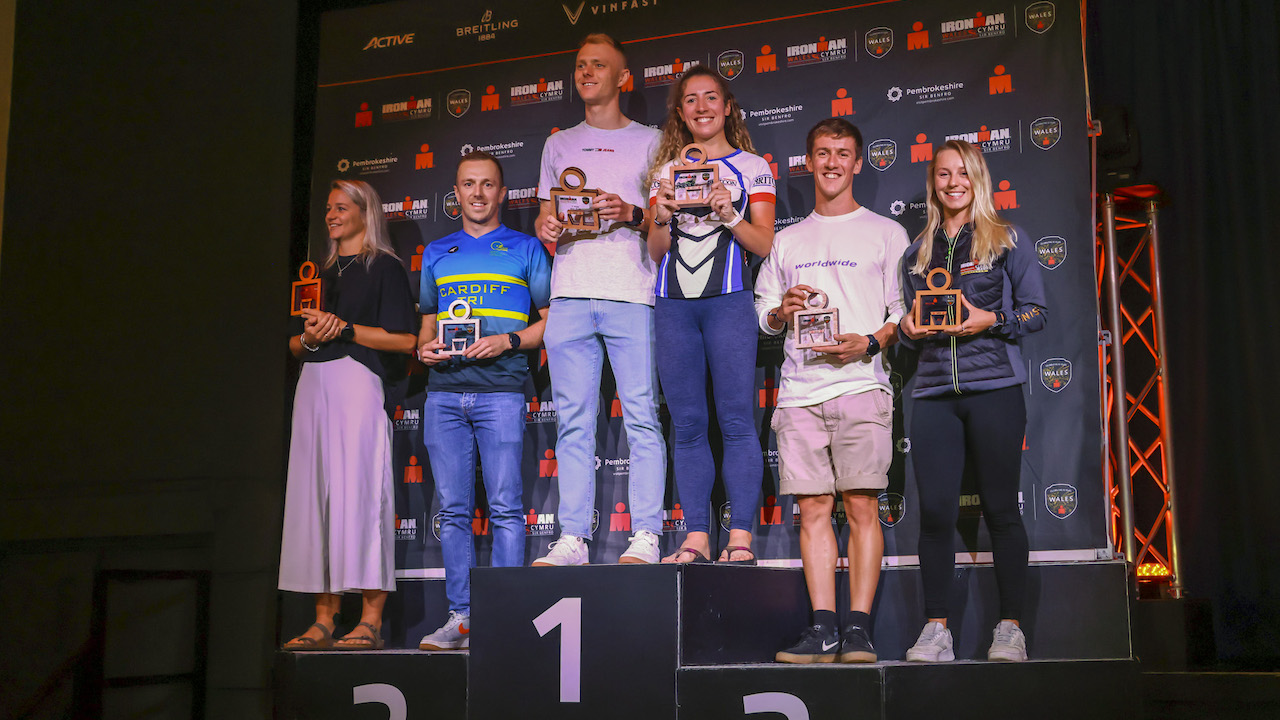 IRONMAN Wales 2022 Age Group podiums - Huw Fairclough for IRONMAN