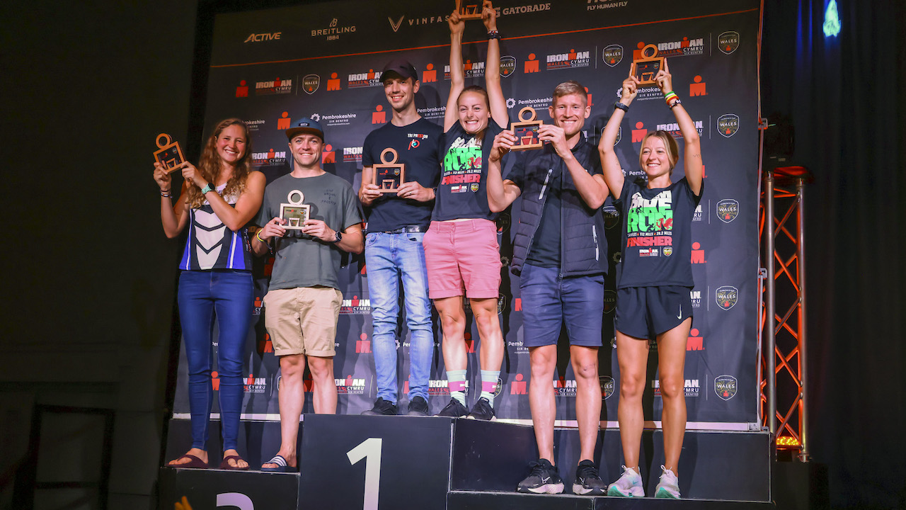 IRONMAN Wales 2022 Age Group podiums - Huw Fairclough for IRONMAN