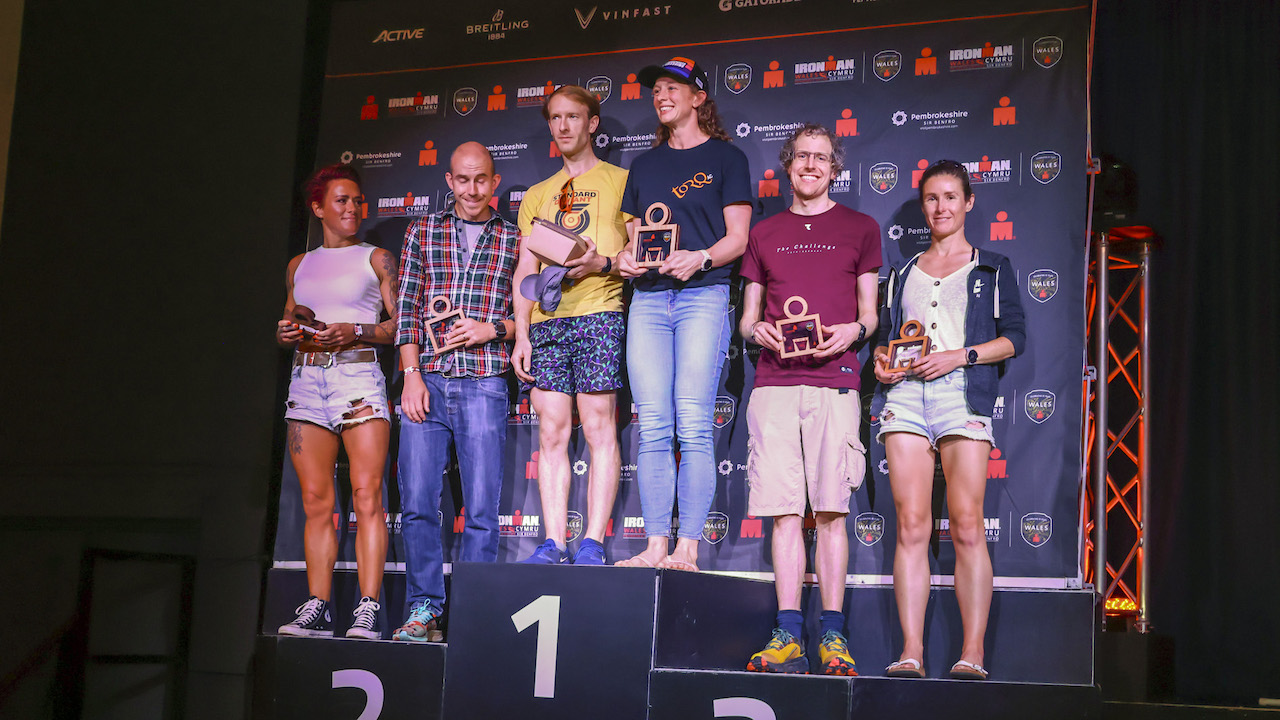 IRONMAN Wales 2022 Age Group podiums - Huw Fairclough for IRONMAN