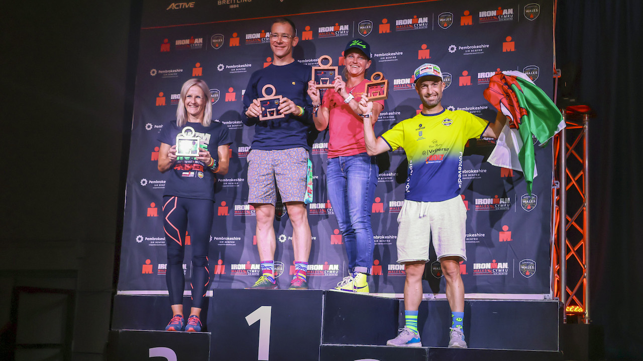 IRONMAN Wales 2022 Age Group podiums - Huw Fairclough for IRONMAN