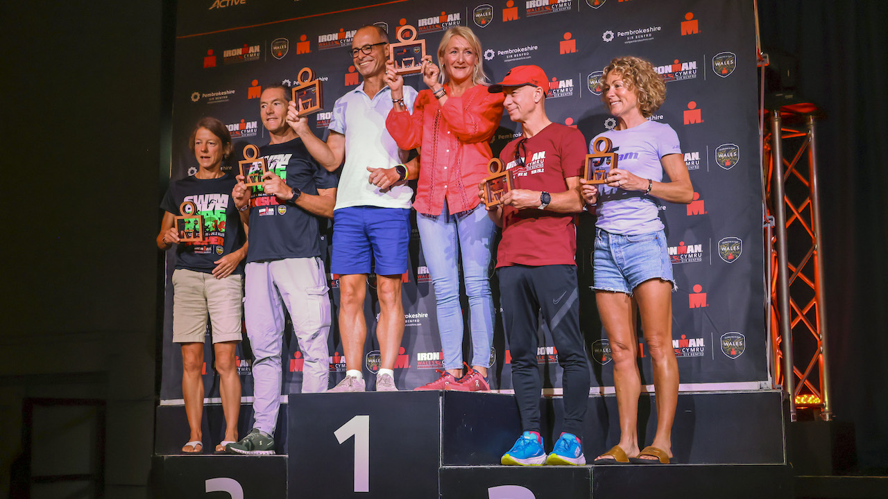 IRONMAN Wales 2022 Age Group podiums - Huw Fairclough for IRONMAN