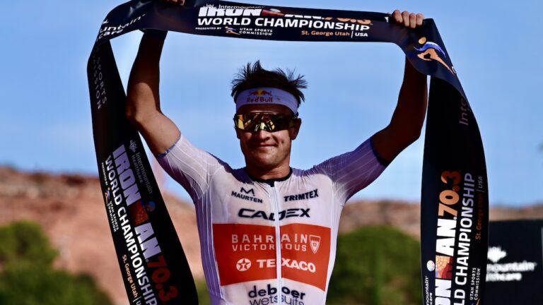 Kristian Blummenfelt wins IRONMAN 70.3 World Championship St George 2022