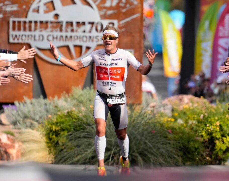 Kristian Blummenfelt wins 2022 IRONMAN 70.3 World Championship, St George, Utah