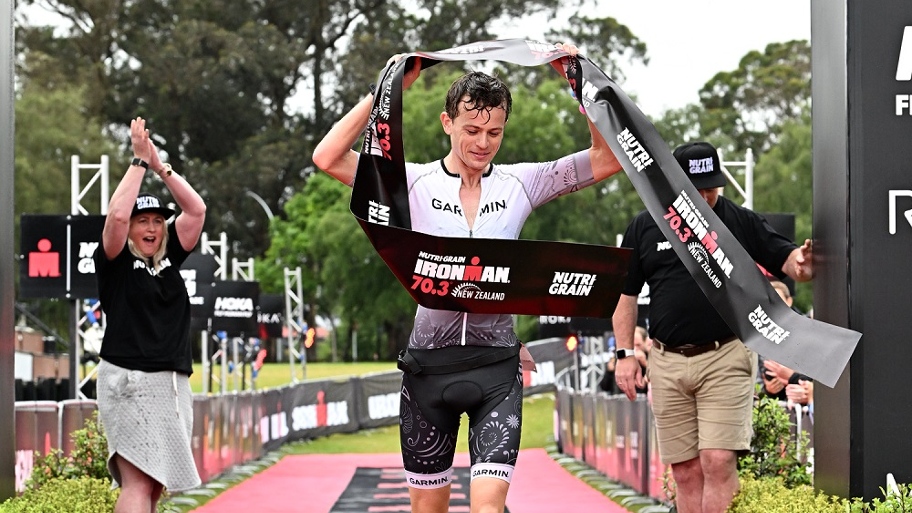 Jack Moody claimed his debut professional win at the 2022 Nutri-Grain IRONMAN 70.3 New Zealand - Photo Sportograf