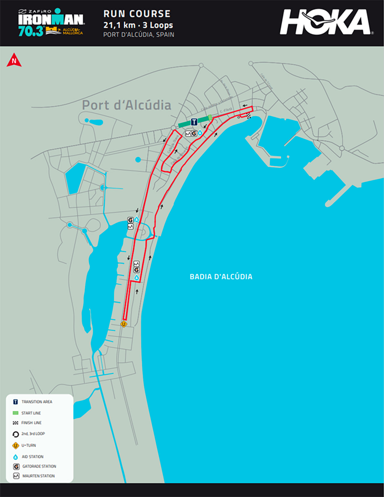 IRONMAN 70.3 Alcudia-Mallorca - Run Course IRONMAN 70.3 Alcudia-Mallorca - Run Course