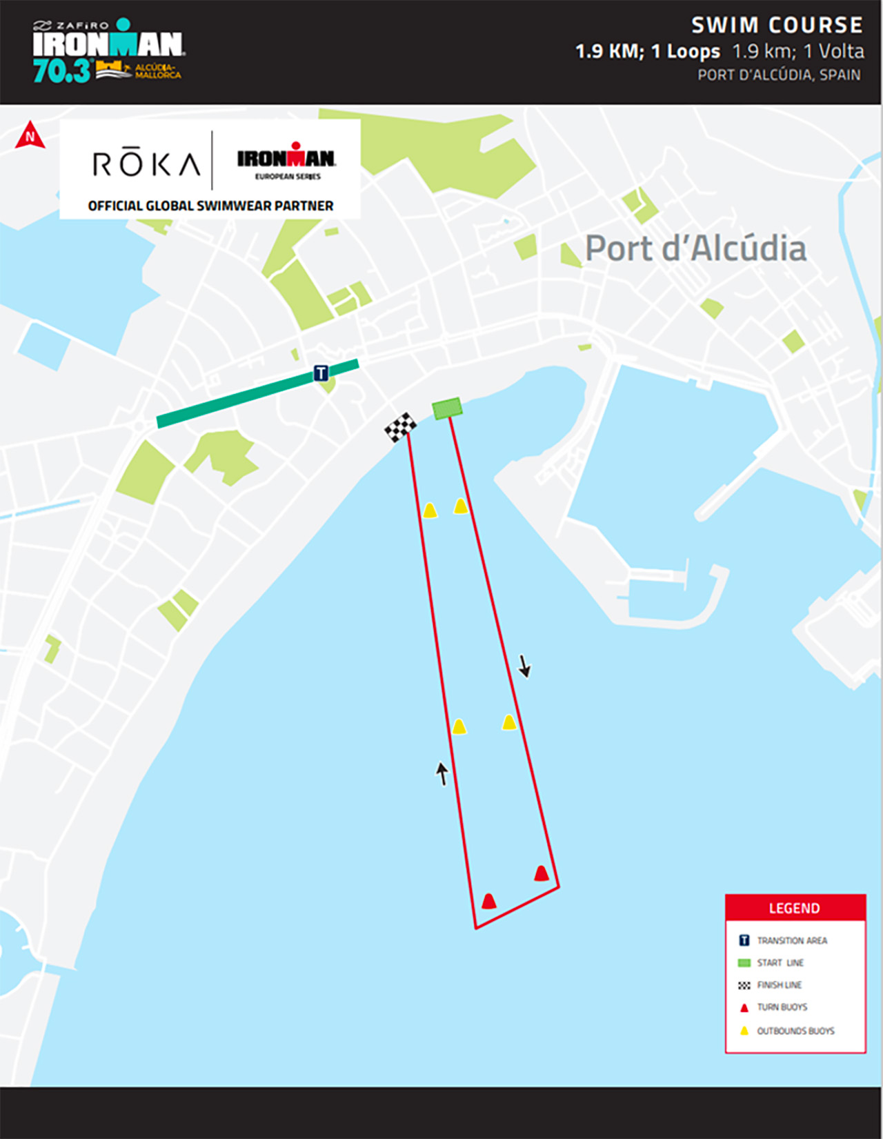 IRONMAN 70.3 Alcudia-Mallorca - Swim Course IRONMAN 70.3 Alcudia-Mallorca - Swim Course