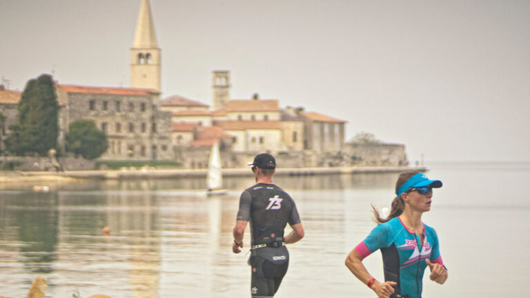 IRONMAN 70.3 Porec run course in town