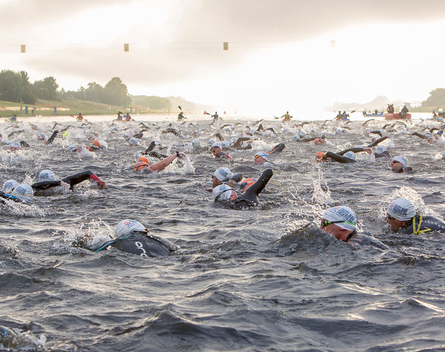Outlaw Triathlon Nottingham - Swim Start