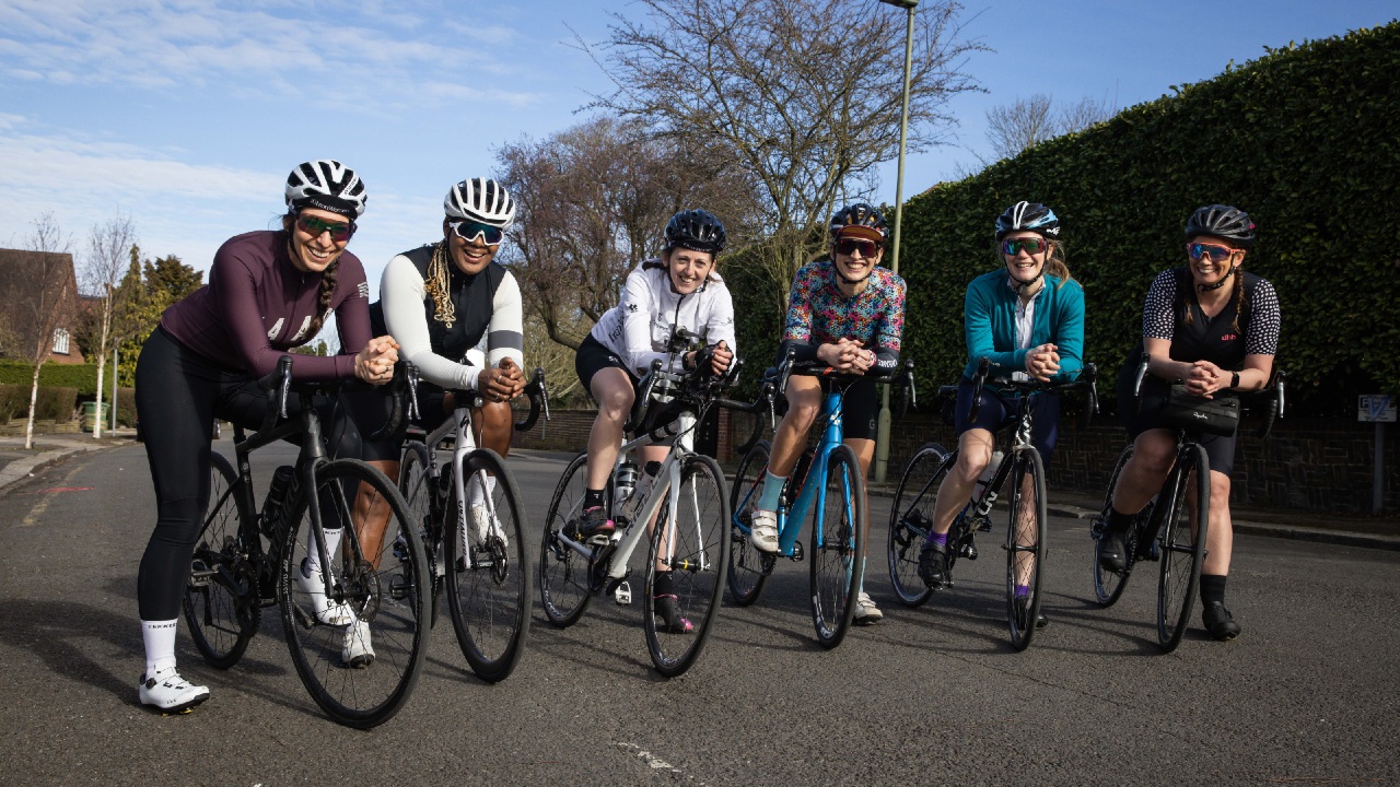 10IronWomen on bikes photo credit Huw Fairclough for IRONMAN