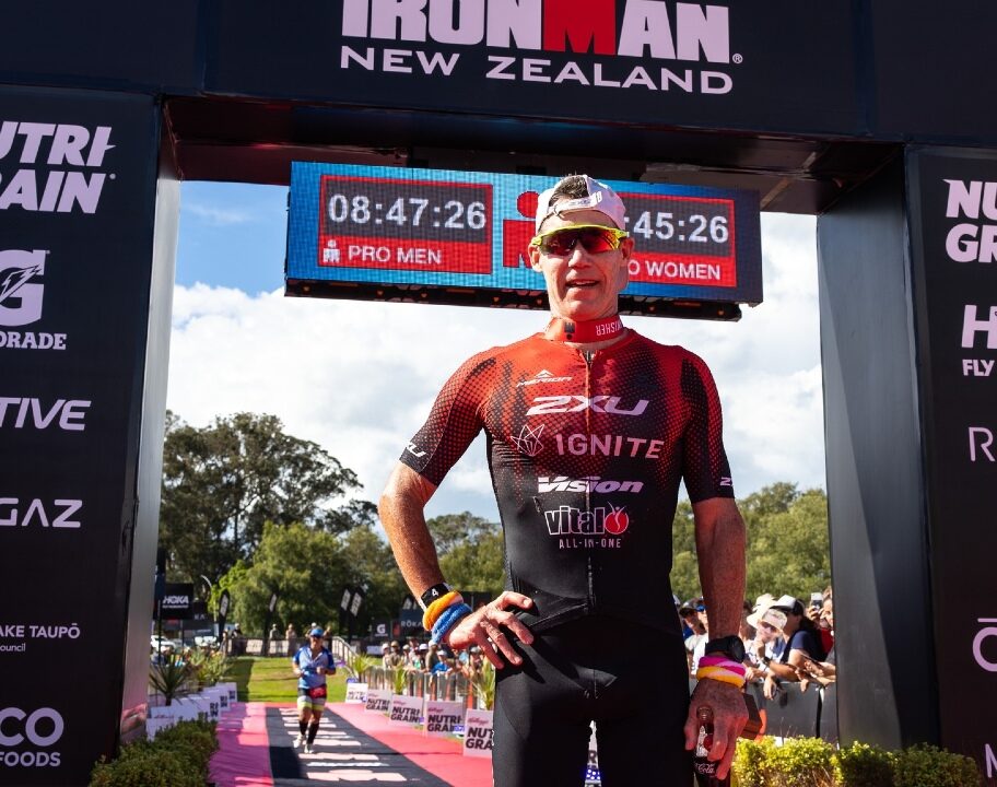 Cameron Brown signs off with seventh in his 25th and final appearance at IRONMAN New Zealand photo credit Graeme Murray