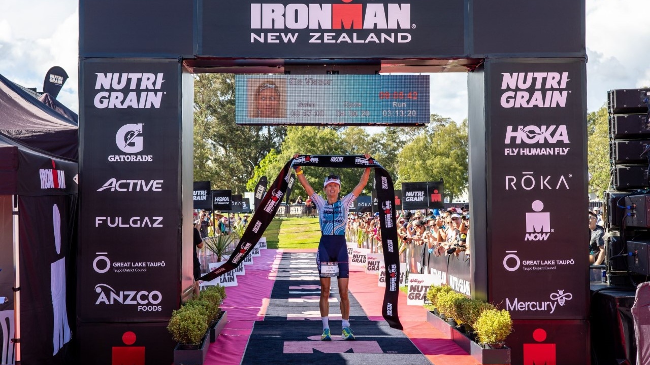 Els Visser wins 2023 Nutri-Grain IRONMAN New Zealand