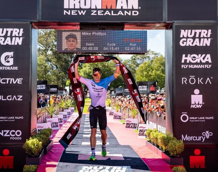 Mike Phillips IRONMAN New Zealand champion 2023 photo credit Graeme Murray