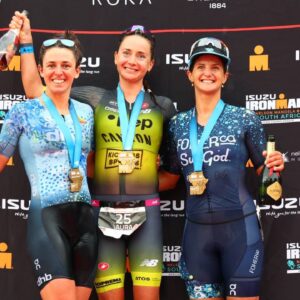 Philipp Langridge Slater IRONMAN SA podium 2023
