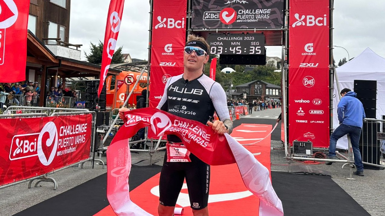 Tom Bishop Challenge Puerto Varas 2023 win photo credit Challenge Family