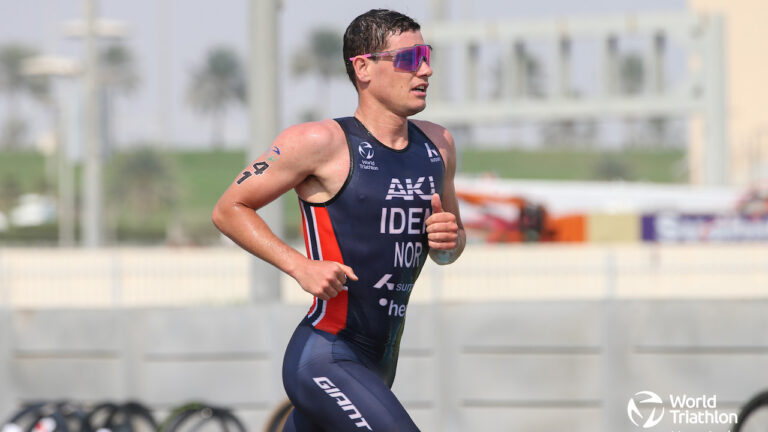 Gustav Iden on the run at WTCS Abu Dhabi 2023