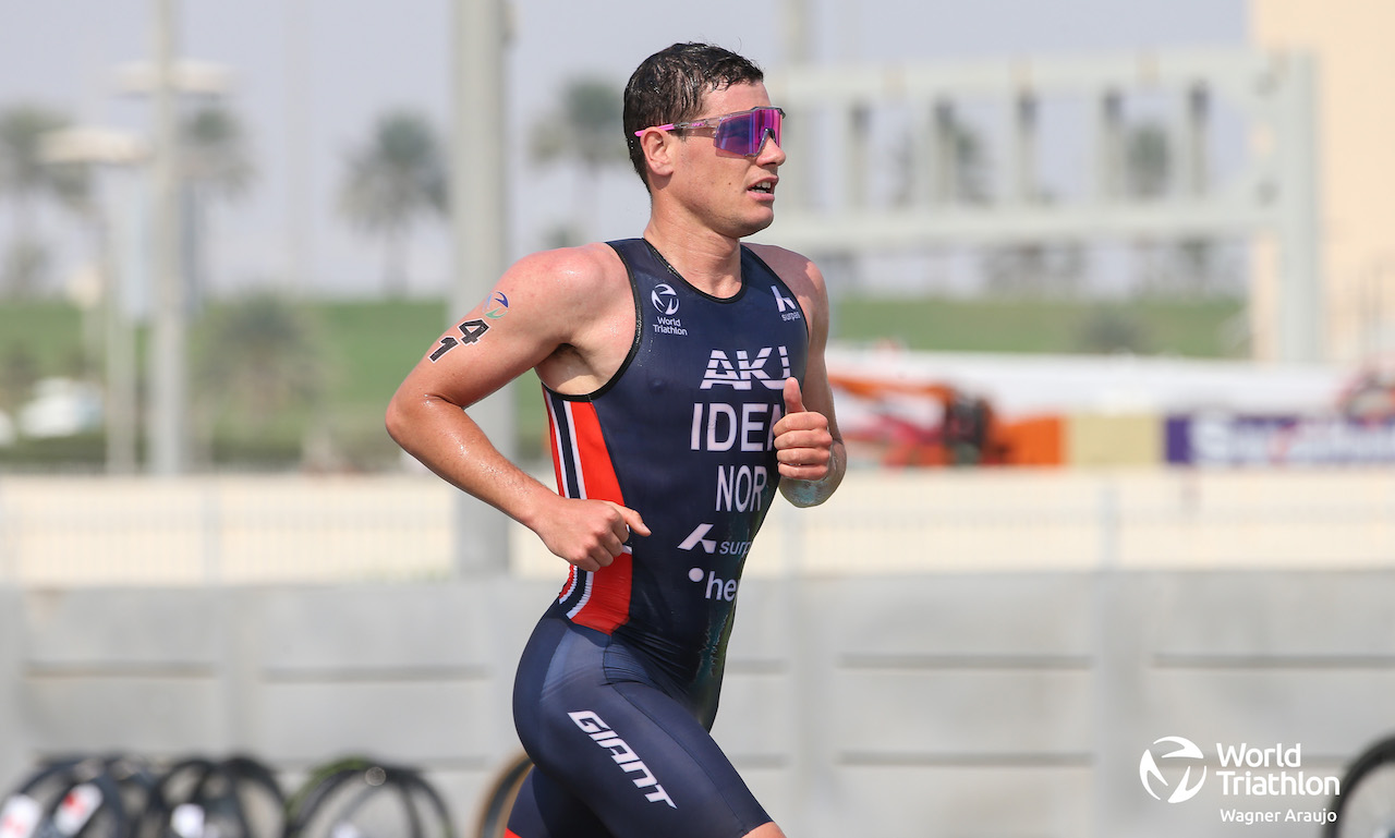 Gustav Iden on the run at WTCS Abu Dhabi 2023