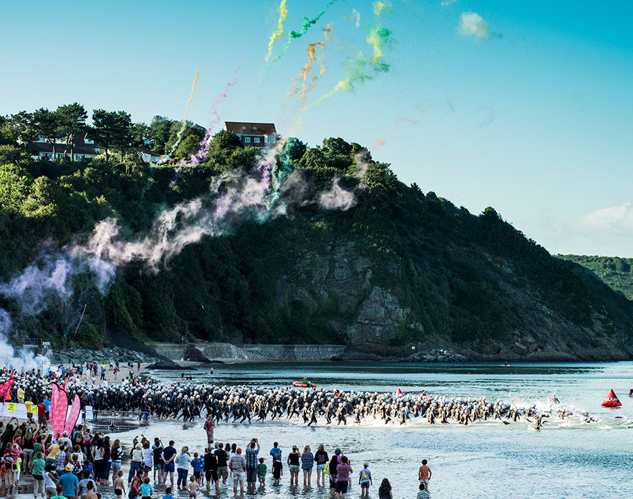 Long Course Weekend Wales swim in Tenby