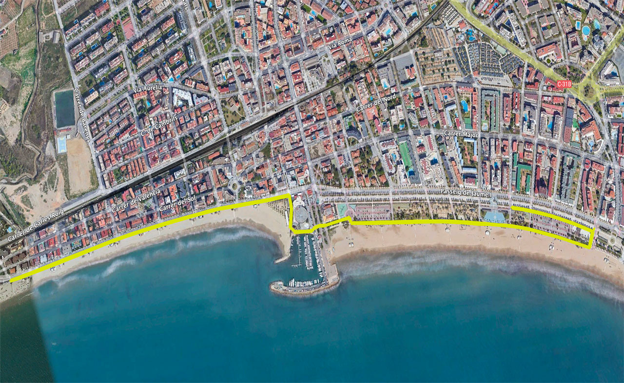 Remark Salou - walk course map Remark Salou - walk course map