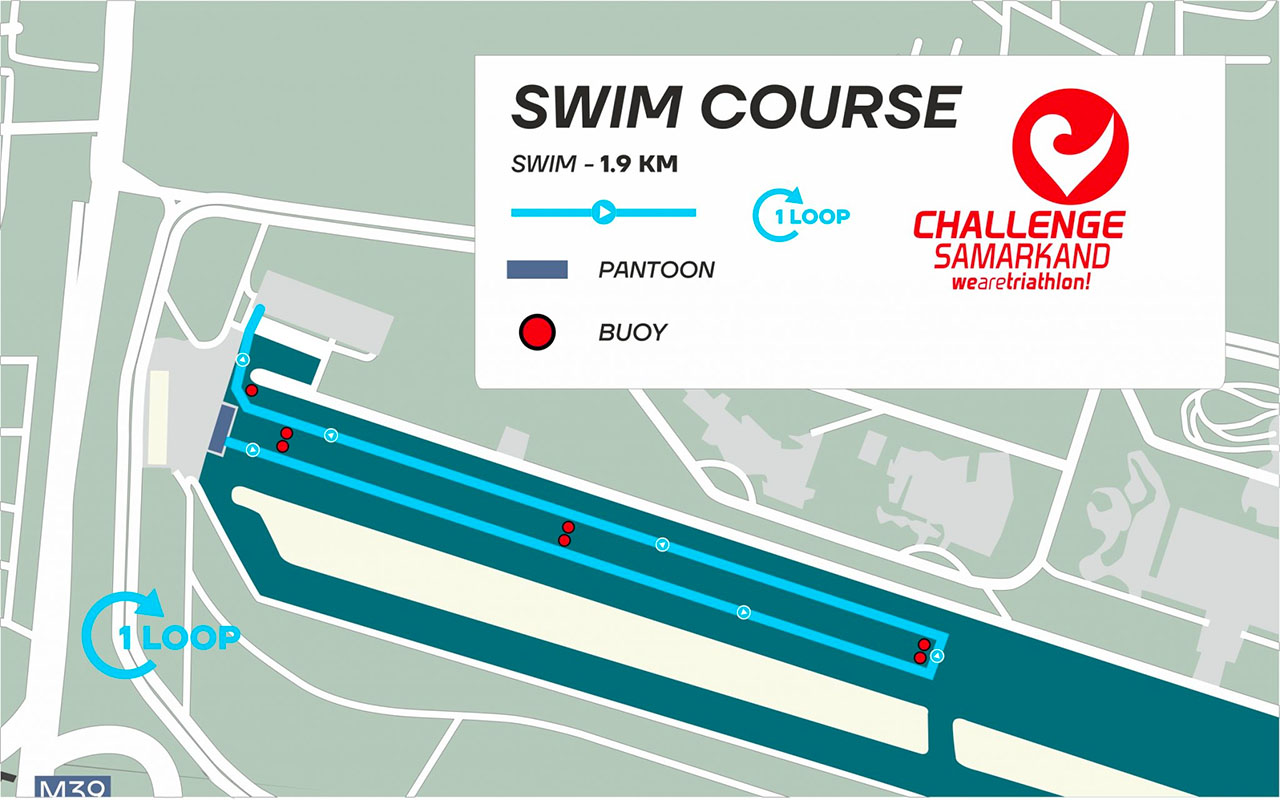 Challenge Samarkand Swim Course Map Challenge Samarkand Swim Course Map