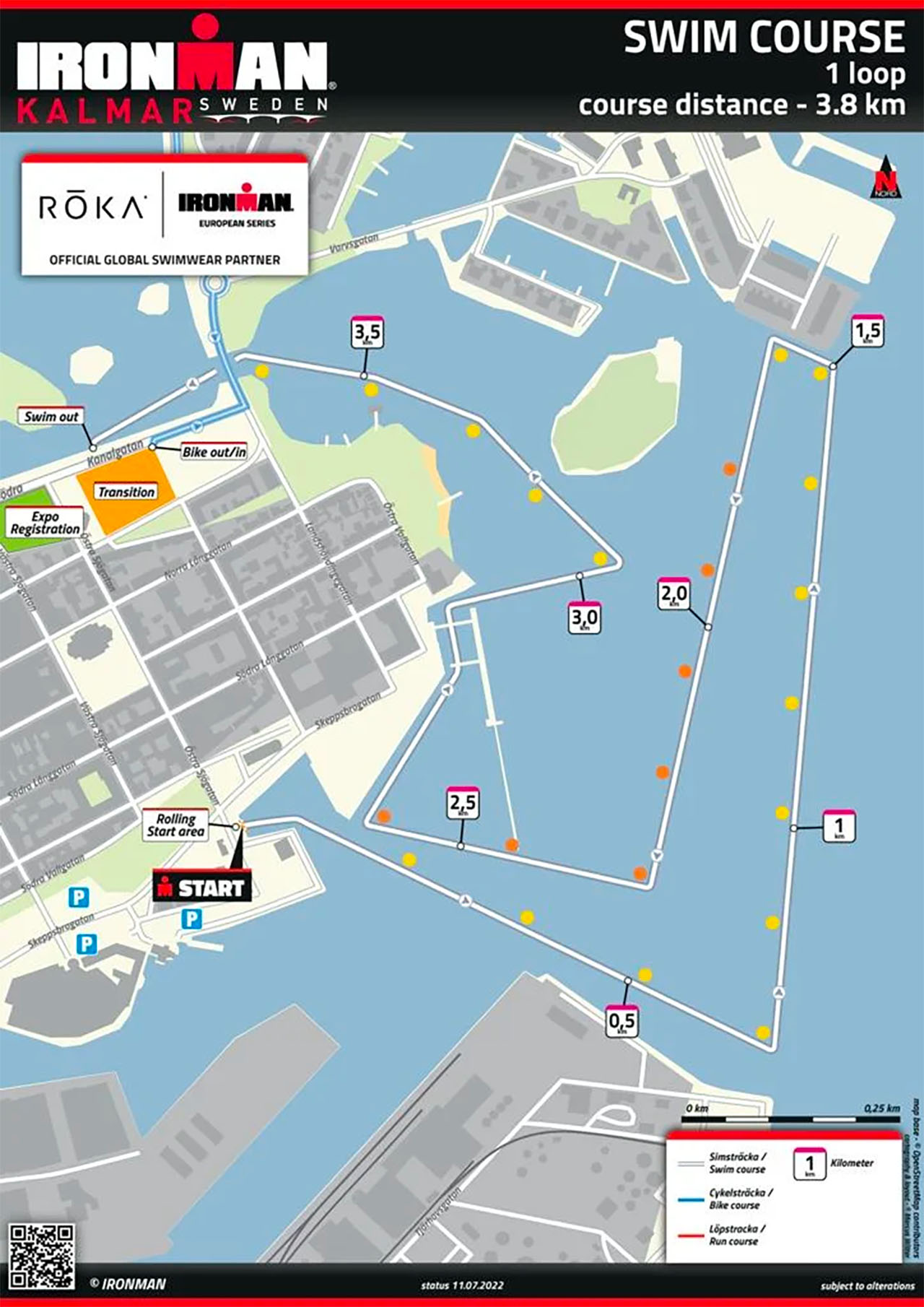 IRONMAN Kalmar swim map IRONMAN Kalmar swim map