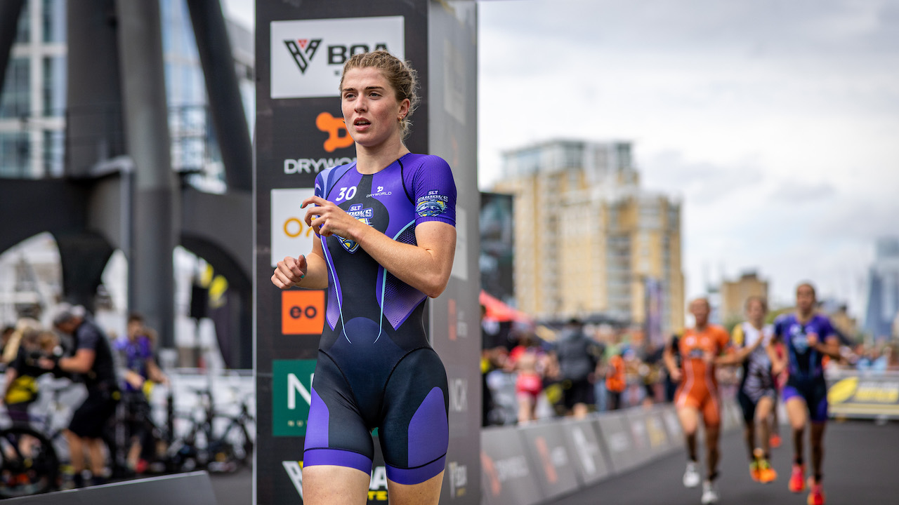 Kate Waugh Super League Triathlon London 2022