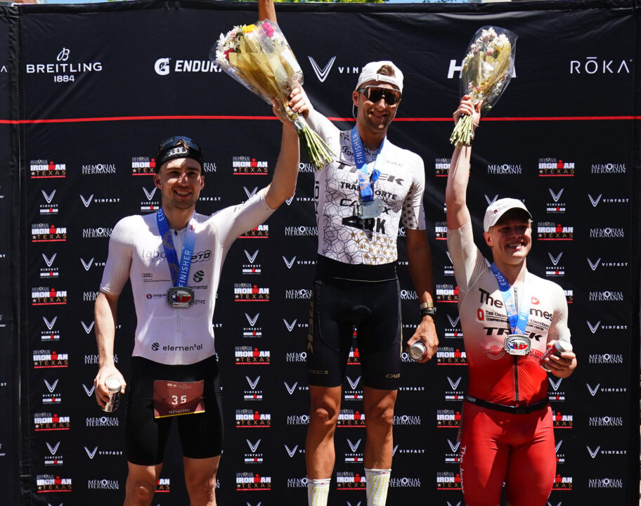 Rudy von Berg, Matthew Marquardt and Rob Wilkowiecki at IRONMAN Texas