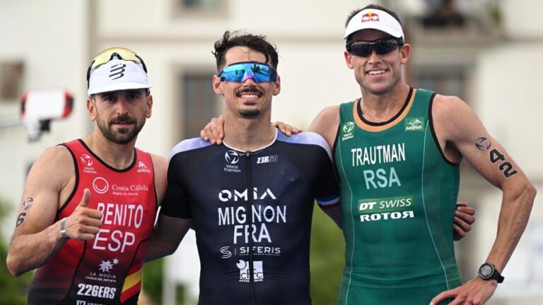 Clement Mignon wins Long Distance World Champs Ibiza 2023 Benito Trautman [Photo credit: World Triathlon]