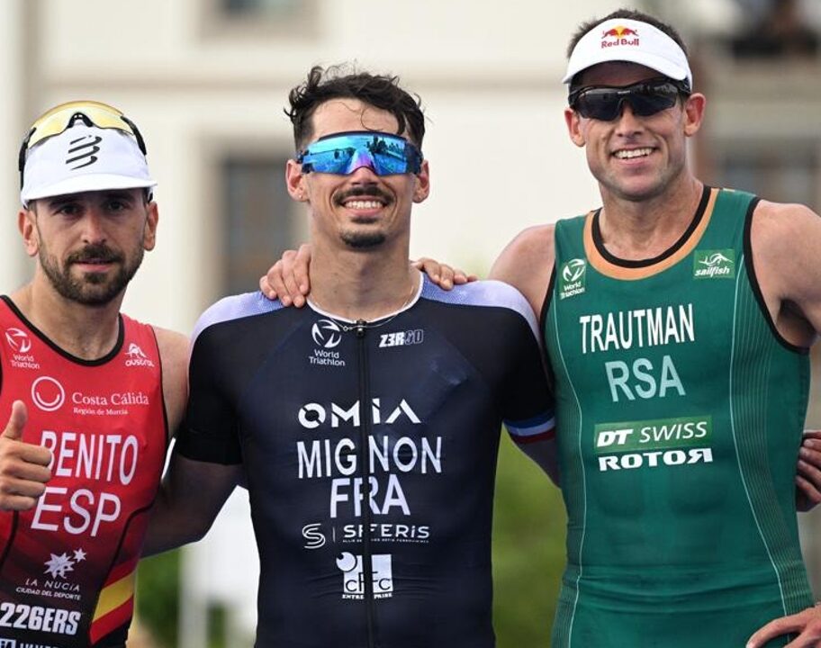 Clement Mignon wins Long Distance World Champs Ibiza 2023 Benito Trautman [Photo credit: World Triathlon]