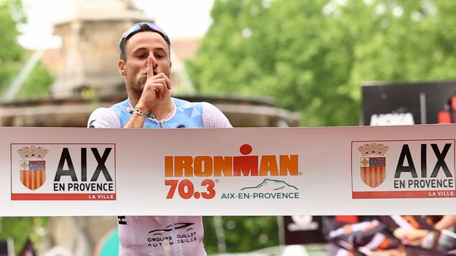 Dylan Magnien wins IRONMAN Aix en Provence 2023 photo credit ACTIV IMAGES / IRONMAN