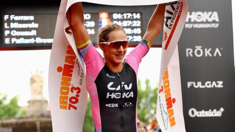 Emma Pallant-Browne wins IRONMAN Aix en Provence 2023 [Photo credit: ACTIV IMAGES / IRONMAN]