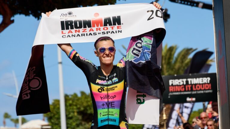 Lydia Dant wins IRONMAN Lanzarote 2023 [Photo credit: James Mitchell / Club La Santa IRONMAN Lanzarote]