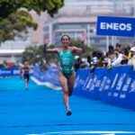 Rosa Maria Tapia Yokohama 2023 finish straight [Photo credit: World Triathlon / Tommy Zaferes]