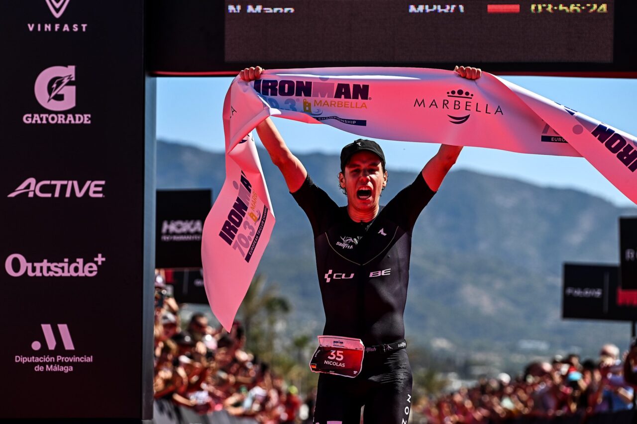 Nicolas Mann IRONMAN 70.3 Marbella 2023 finish win