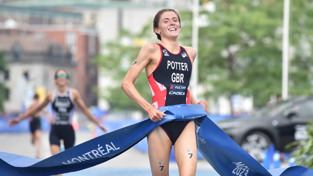 Beth Potter Montreal win 2023 photo credit World Triathlon