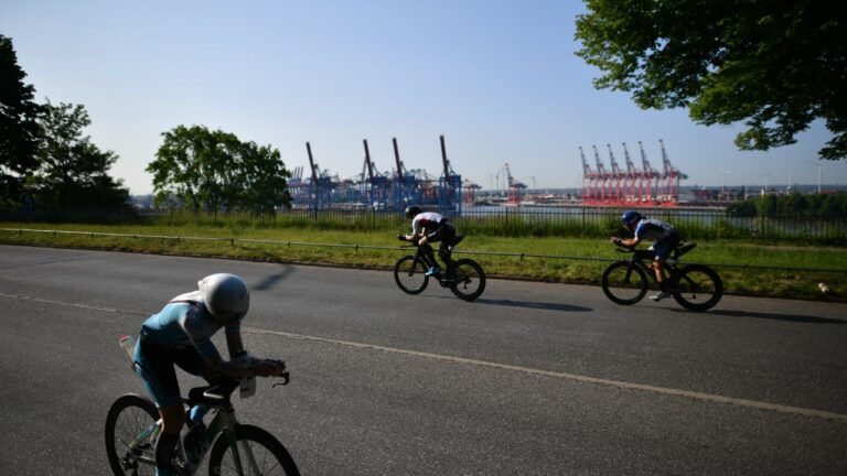 IRONMAN Hamburg bike course out and back