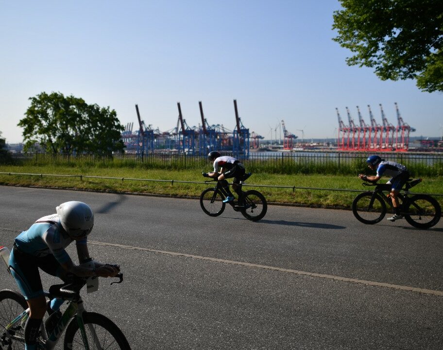 IRONMAN Hamburg bike course out and back