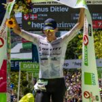 Magnus Ditlev finish tape Challenge Roth 2023