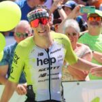 Sebi Kienle finish line Challenge Roth 2023 photo credit: Challenge Roth