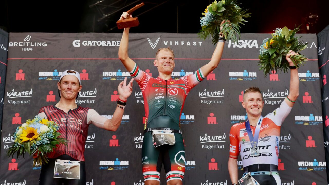 IRONMAN Austria 2023 Pro Men podium