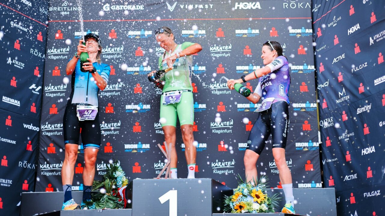 IRONMAN Austria 2023 Pro Women podium