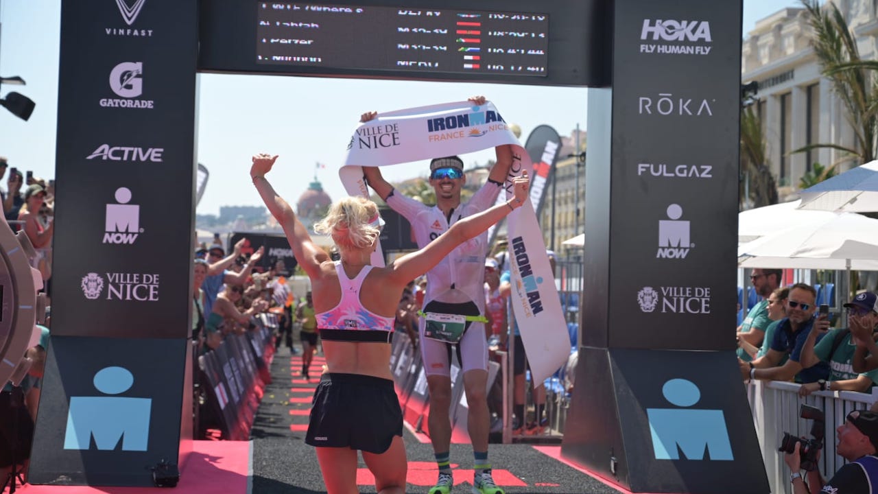 IRONMAN France Nice 2023 Clement Mignon Marjolaine Pierre