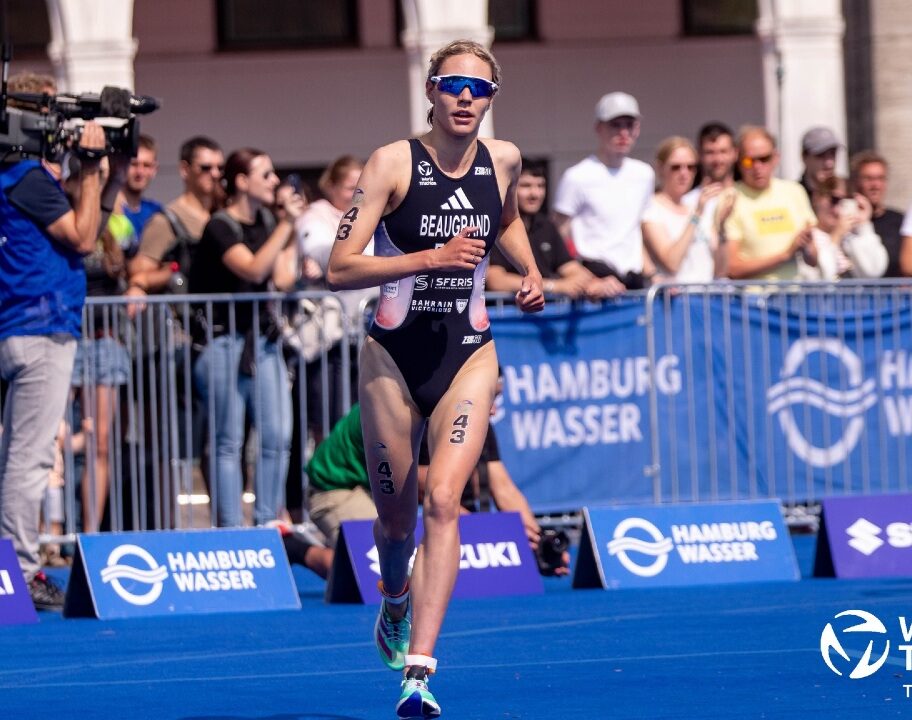 Cassandre Beaugrand WTCS Hamburg 2023 qualifying win Photo credit: Tommy Zaferes