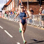 Gwen Jorgensen WTCS Sunderland 2023 run photo credit World Triathlon / Tommy Zaferes