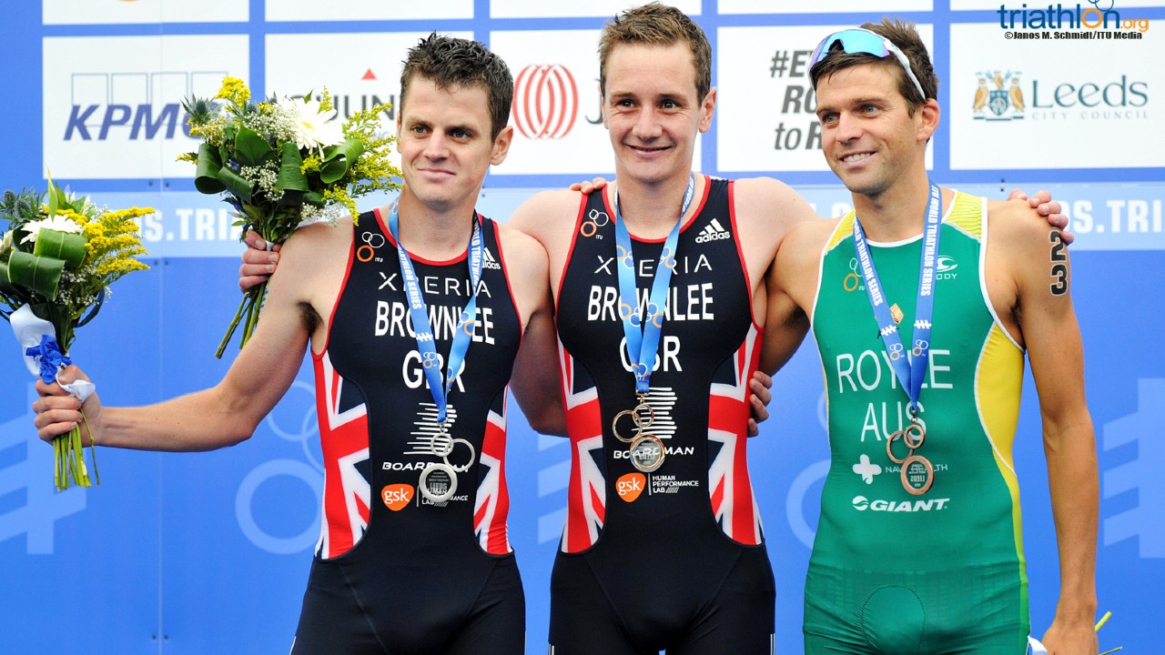 WTCS Leeds Alistair Brownlee Jonny Brownlee Aaron Royle