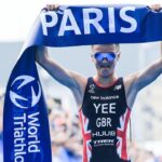 Alex Yee wins Paris Test Event 2023 [Photo credit: World Triathlon / Wagner Araujo]