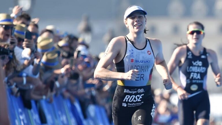 Laura Lindemann third Paris Test Event 2023 [Photo credit: World Triathlon / Wagner Araujo]