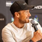 Lionel Sanders at the press conference ahead of 70.3 World Championship 2023
