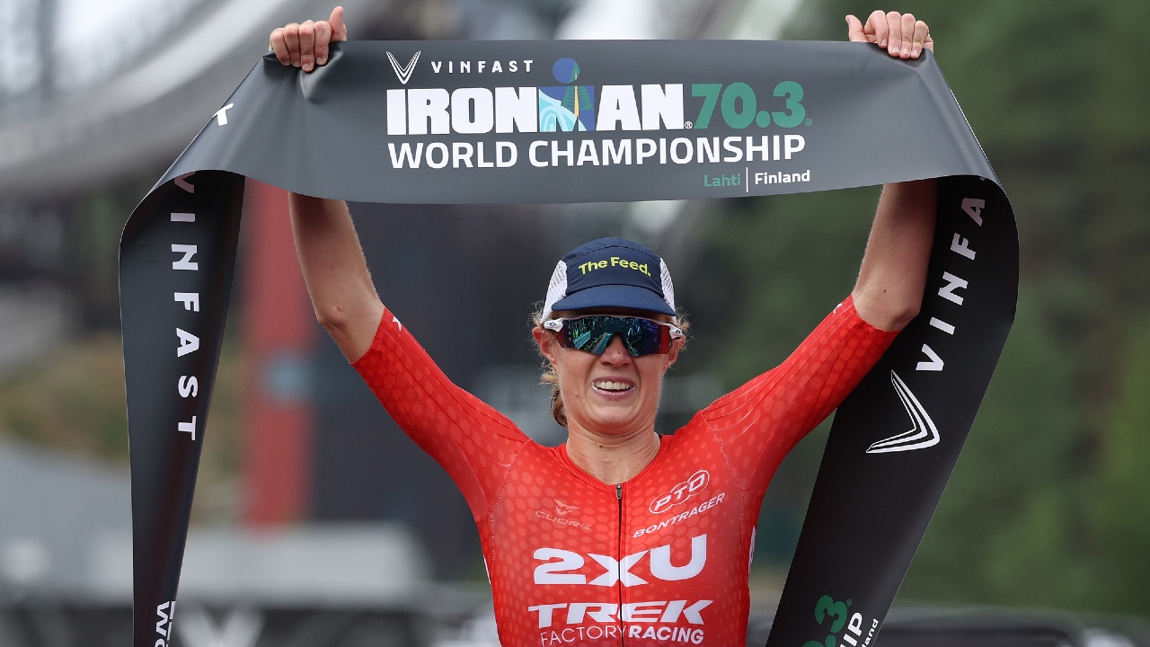 Taylor Knibb wins IRONMAN 70.3 World Championships 2023