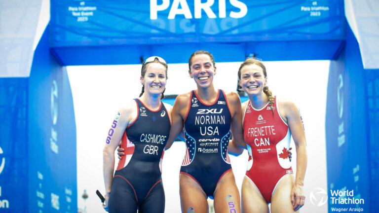 World Triathlon Para Cup Paris 2023 - Grace Norman, Claire Cashmore, Kamylle Frenette